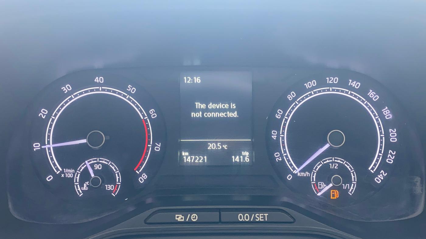 2021 Skoda KUSHAQ AMBITION 1.0L TSI MT, Petrol, Manual, 1,47,180 km, Odometer Image