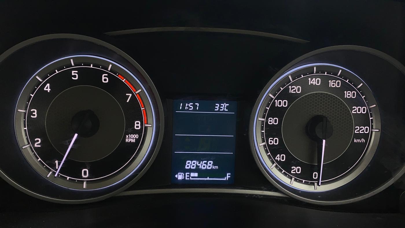 2017 Maruti Dzire ZXI PLUS, Petrol, Manual, 88,429 km, Odometer Image