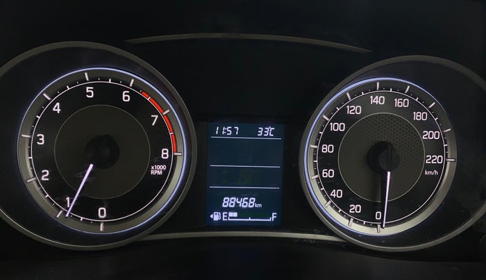 2017 Maruti Dzire ZXI PLUS, Petrol, Manual, 88,465 km, Odometer Image