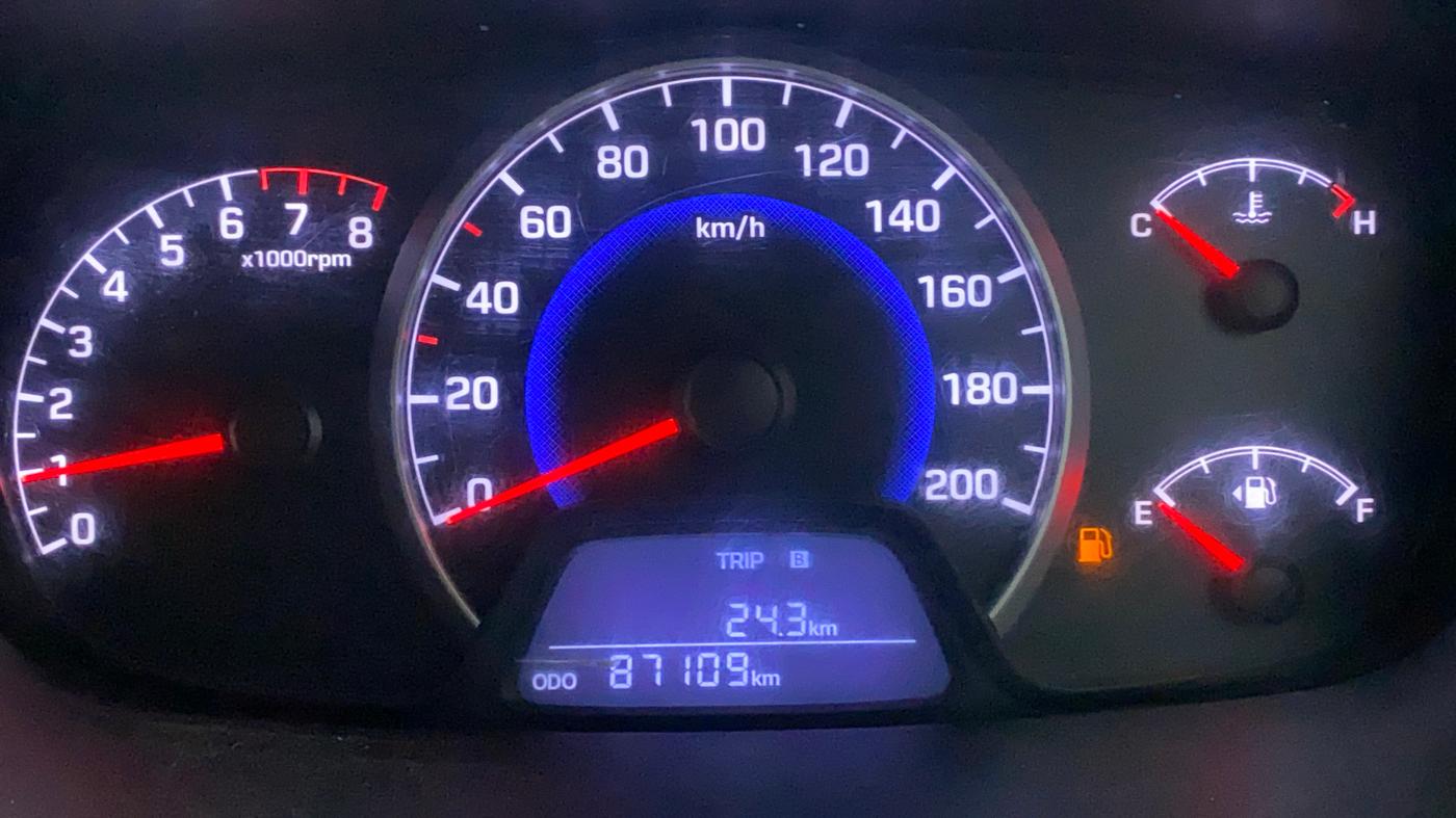 2015 Hyundai Grand i10 MAGNA 1.2 KAPPA VTVT, CNG, Manual, 87,109 km, Odometer Image