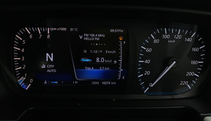 2022 Tata PUNCH CREATIVE AMT 1.2 RTN DUAL TONE, Petrol, Automatic, 10,270 km, Odometer Image