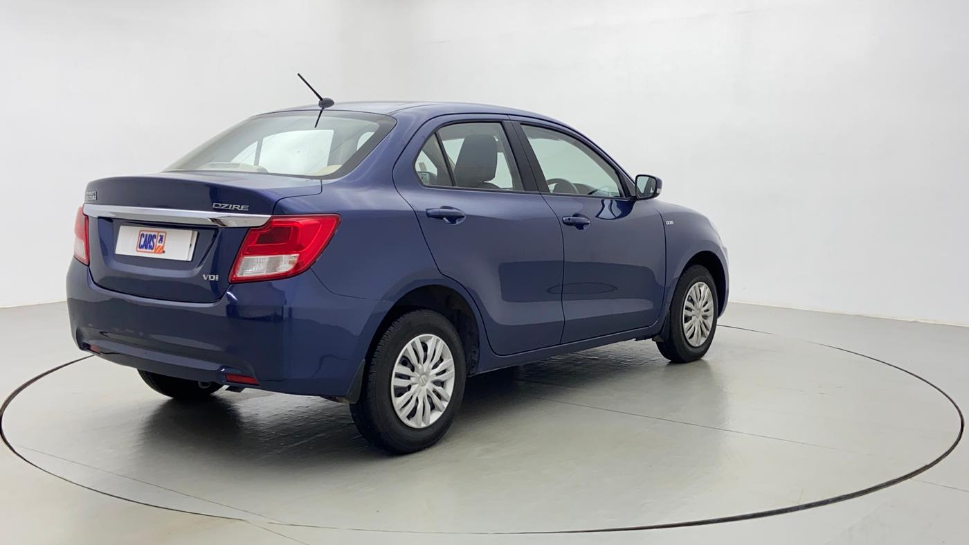 2017 Maruti Dzire VDI, Diesel, Manual, 1,07,372 km, Right Back Diagonal (45- Degree) View