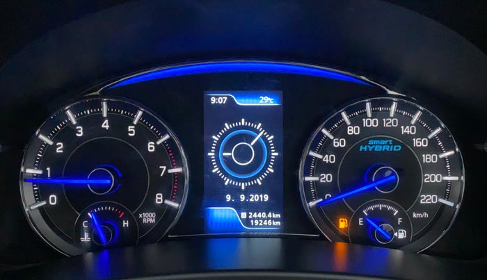 2019 Maruti Ciaz ALPHA 1.5 SHVS PETROL, CNG, Manual, 19,246 km, Odometer Image
