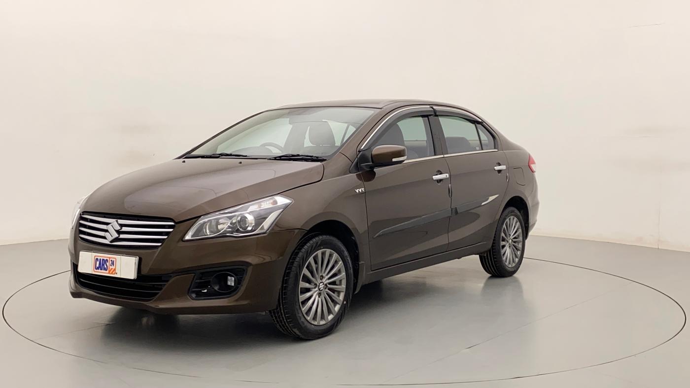 2015 Maruti Ciaz ZXI+, Petrol, Manual, 93,481 km, Left Front Diagonal