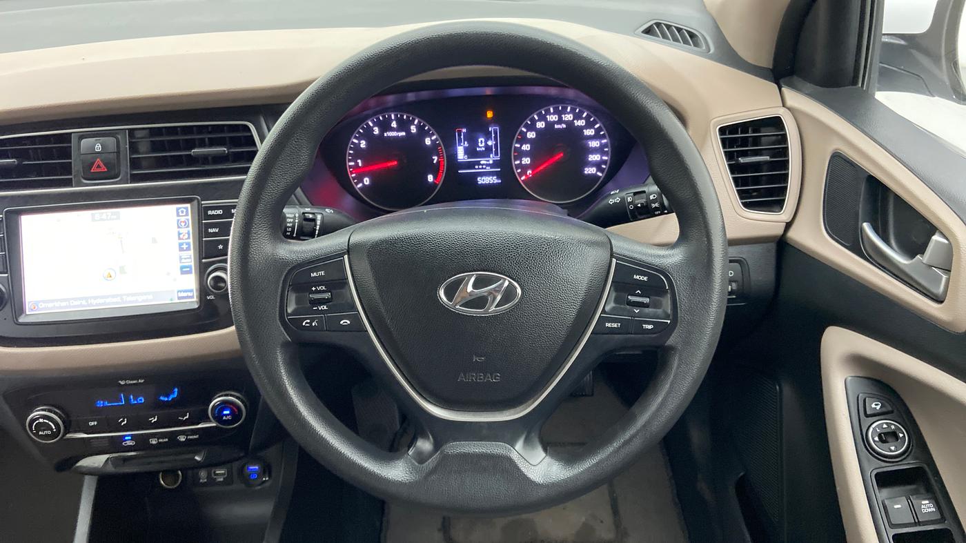 2018 Hyundai Elite i20 ASTA 1.2, Petrol, Manual, 50,855 km, Steering Wheel Close Up