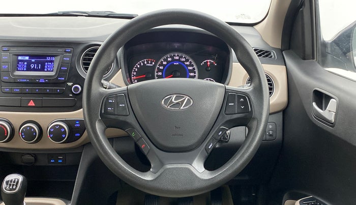 2016 Hyundai Grand i10 SPORTZ 1.2 KAPPA VTVT, Petrol, Manual, 36,393 km, Steering Wheel Close Up