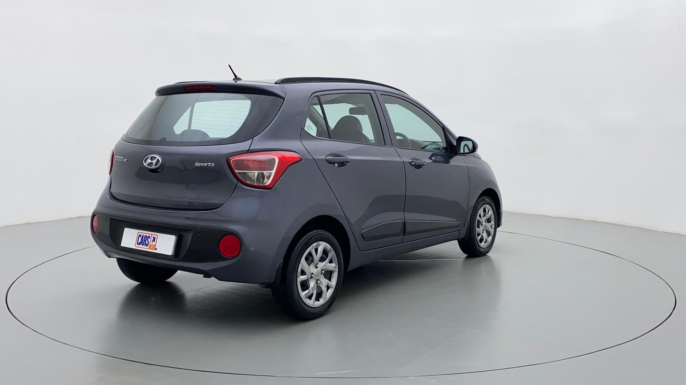 2018 Hyundai Grand i10 SPORTZ 1.2 KAPPA VTVT, Petrol, Manual, 34,805 km, Right Back Diagonal