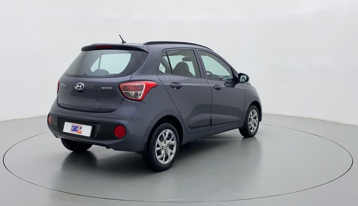 2018 Hyundai Grand i10 SPORTZ 1.2 KAPPA VTVT, Petrol, Manual, 34,805 km, Right Back Diagonal