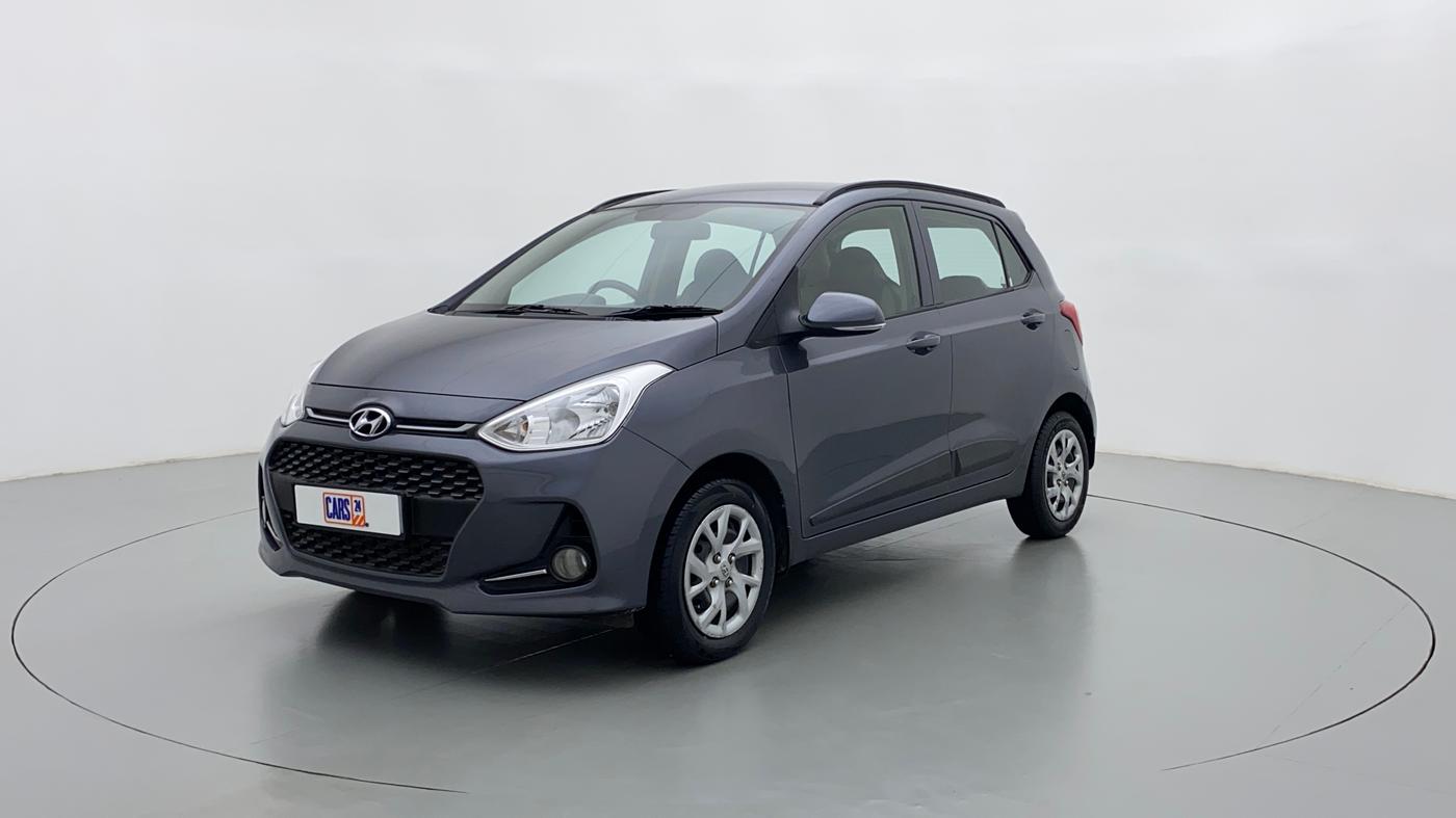 2018 Hyundai Grand i10 SPORTZ 1.2 KAPPA VTVT, Petrol, Manual, 34,805 km, Left Front Diagonal