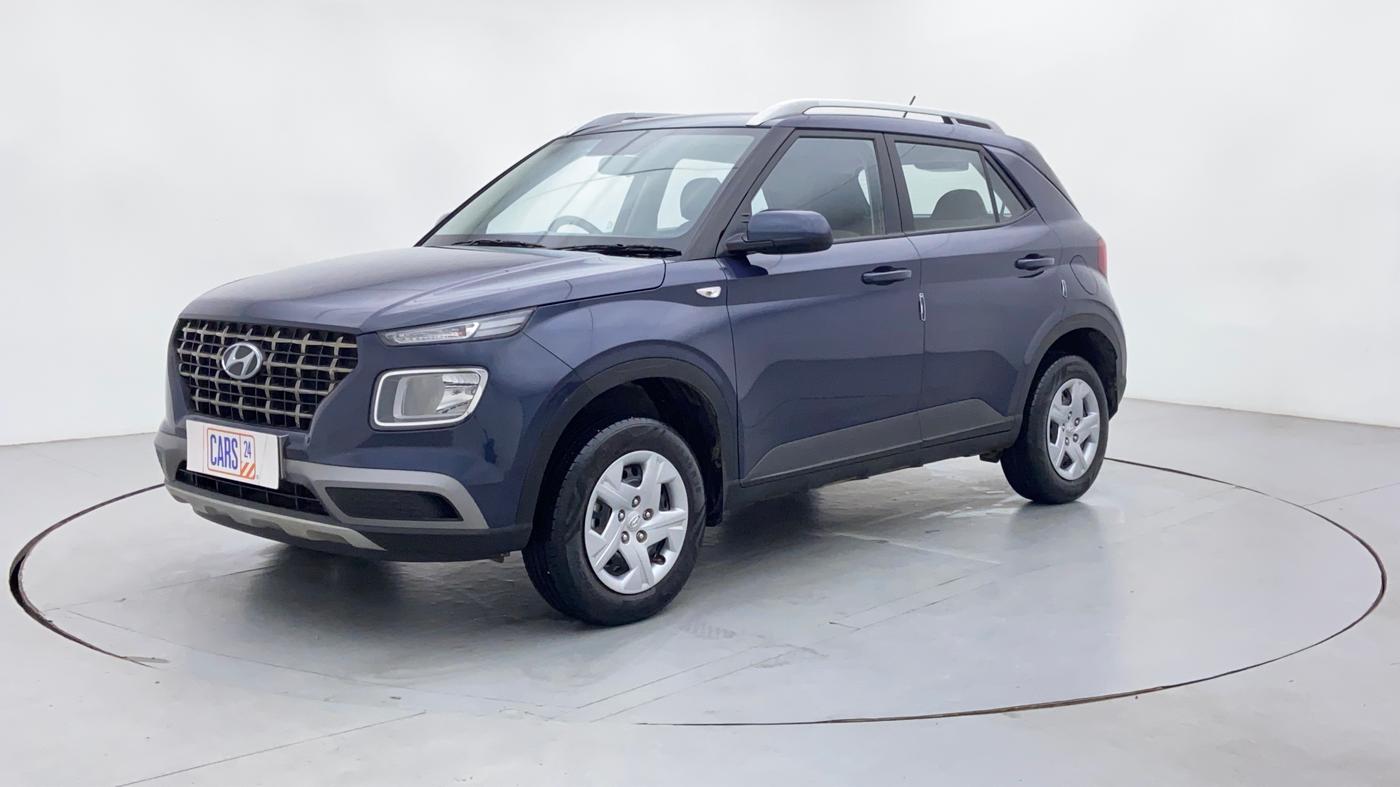 2020 Hyundai VENUE S MT 1.2 KAPPA, Petrol, Manual, 7,815 km, Left Front Diagonal (45- Degree) View