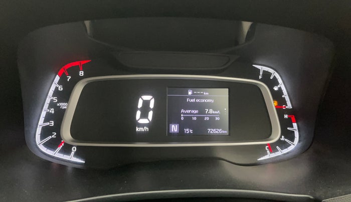 2021 KIA SONET HTX 1.0 IMT, Petrol, Manual, 72,619 km, Odometer Image