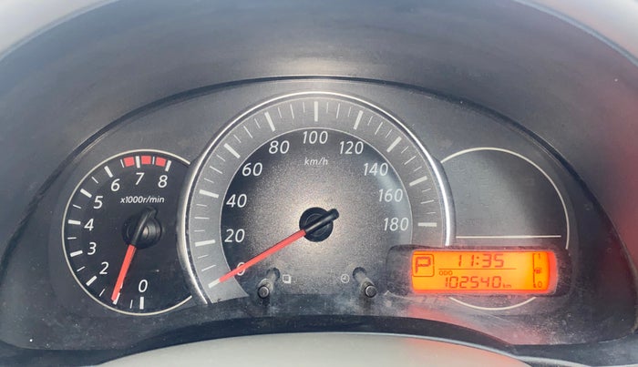 2014 Nissan Micra XV CVT, Petrol, Automatic, 1,02,505 km, Odometer Image