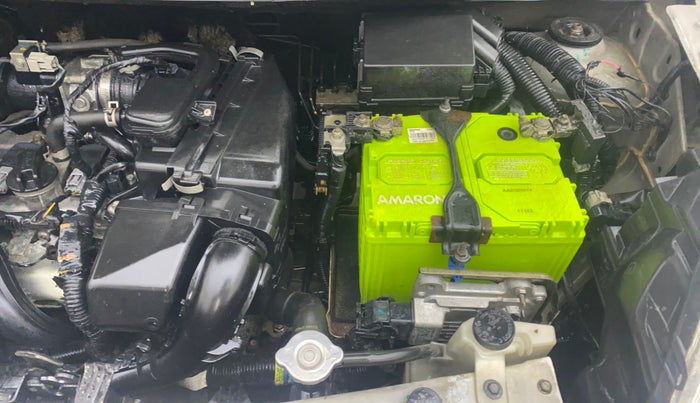 2014 Nissan Micra XV CVT, Petrol, Automatic, 1,02,505 km, Engine View - Left