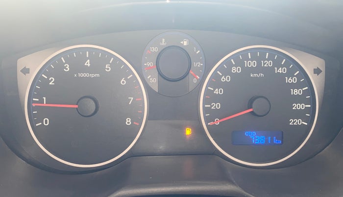 2013 Hyundai i20 MAGNA (O) 1.2, Petrol, Manual, 73,810 km, Odometer Image