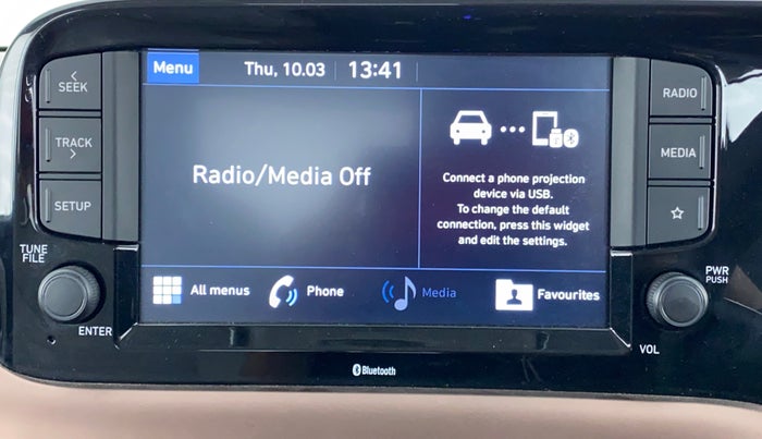 2020 Hyundai AURA SX+ AT, Petrol, Automatic, 2,308 km, Infotainment System