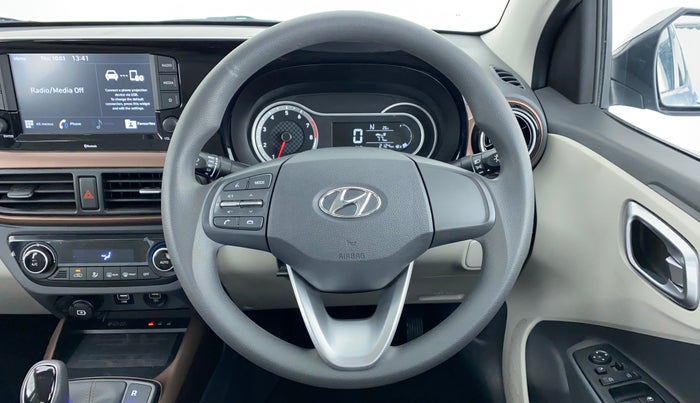 2020 Hyundai AURA SX+ AT, Petrol, Automatic, 2,308 km, Steering Wheel Close Up