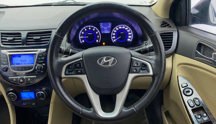 2012 Hyundai Verna FLUIDIC 1.6 VTVT SX, Petrol, Manual, 24,240 km, Steering Wheel Close Up