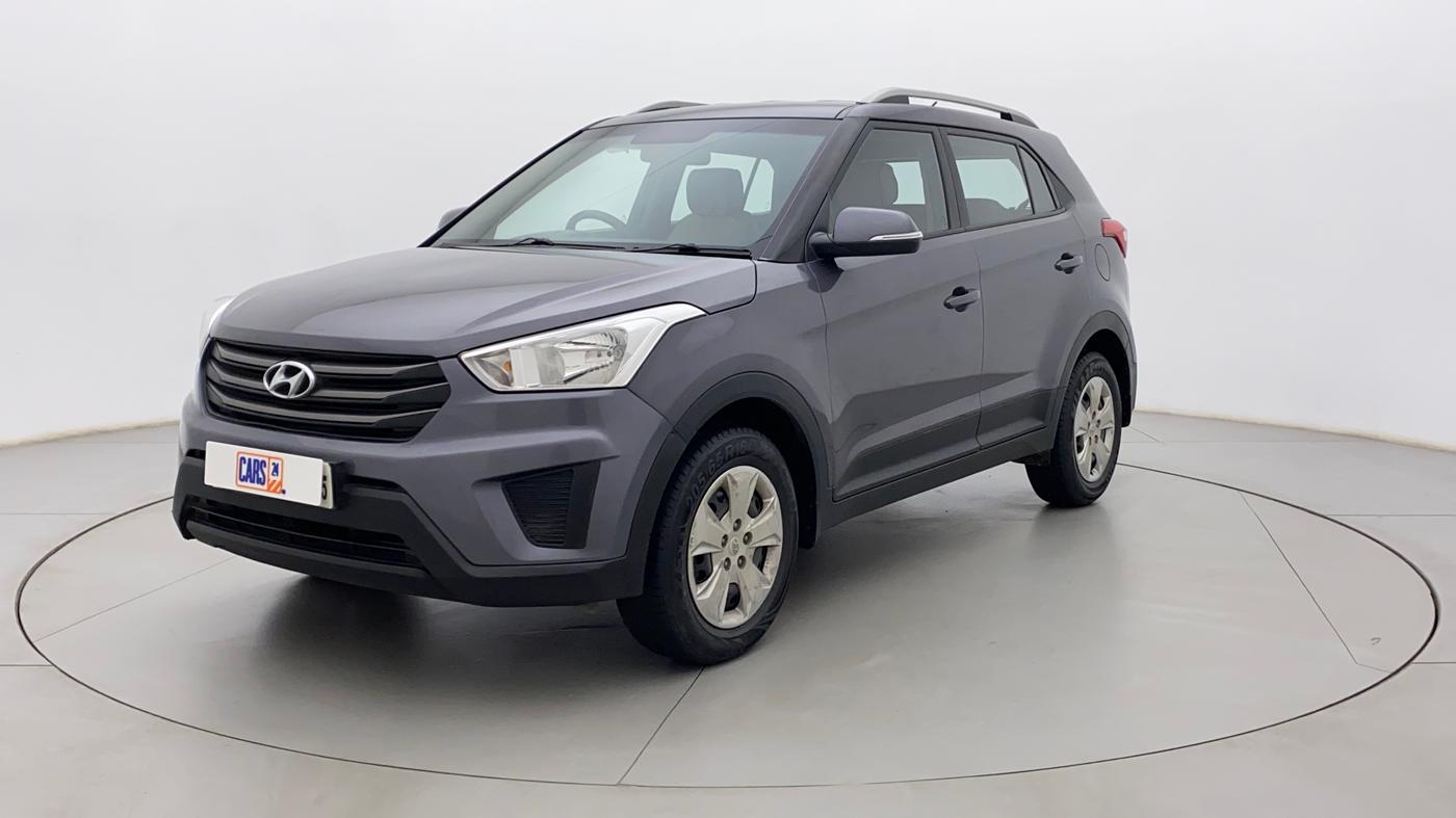 2016 Hyundai Creta E PLUS 1.6 PETROL, Petrol, Manual, 75,580 km, Left Front Diagonal