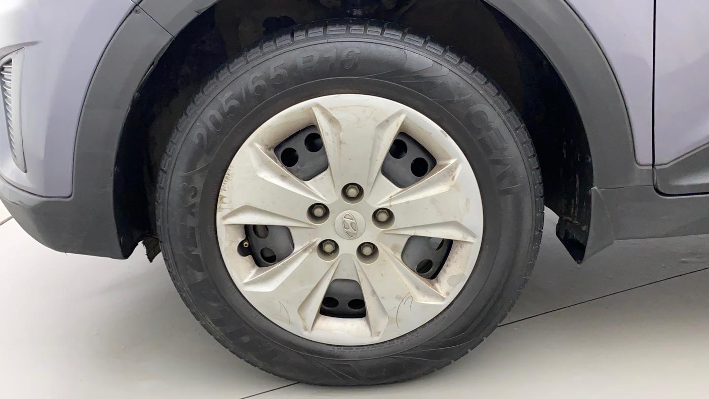 2016 Hyundai Creta E PLUS 1.6 PETROL, Petrol, Manual, 75,580 km, Left Front Wheel