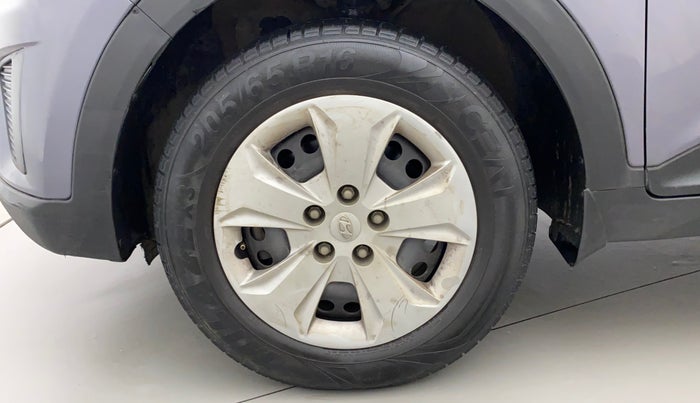 2016 Hyundai Creta E PLUS 1.6 PETROL, Petrol, Manual, 75,580 km, Left Front Wheel