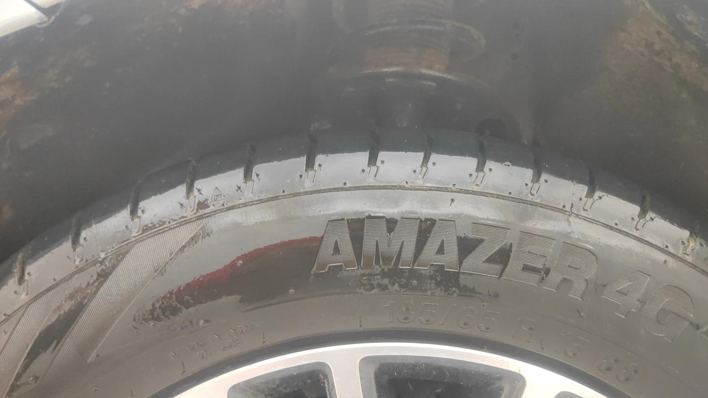 2020 Maruti Dzire ZXI Plus, Petrol, Manual, 1,10,974 km, Left Front Tyre Tread