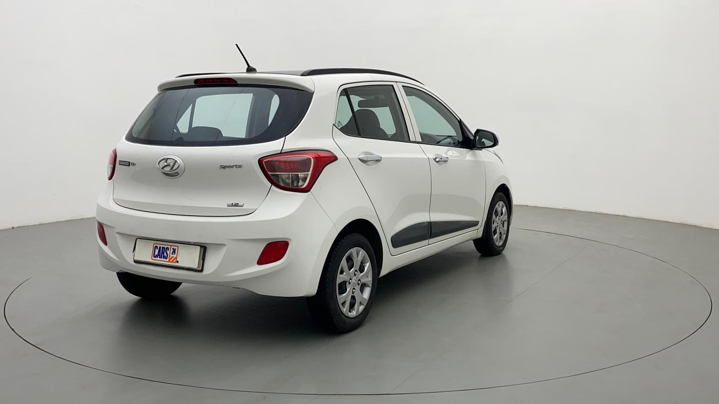 2014 Hyundai Grand i10 SPORTZ 1.2 KAPPA VTVT, Petrol, Manual, 26,499 km, Right Back Diagonal