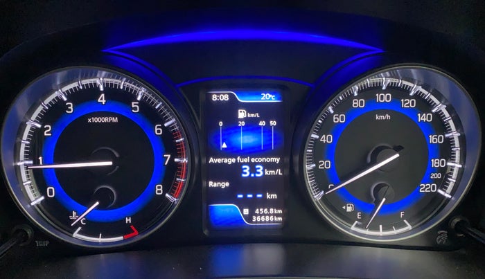 2020 Maruti Baleno ZETA PETROL 1.2, Petrol, Manual, 36,684 km, Odometer Image