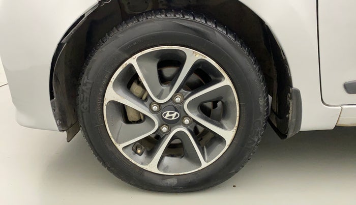 2017 Hyundai Grand i10 SPORTZ (O) AT 1.2 KAPPA VTVT, Petrol, Automatic, 38,444 km, Left Front Wheel