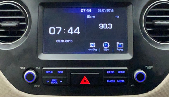 2017 Hyundai Grand i10 SPORTZ (O) AT 1.2 KAPPA VTVT, Petrol, Automatic, 38,444 km, Infotainment System