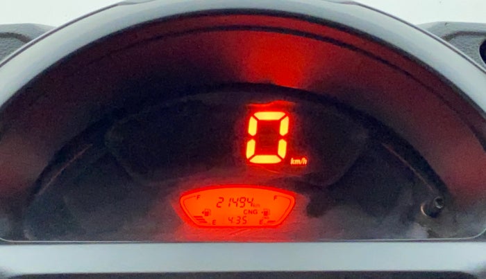 2020 Maruti S PRESSO VXI CNG, CNG, Manual, 21,556 km, Odometer Image