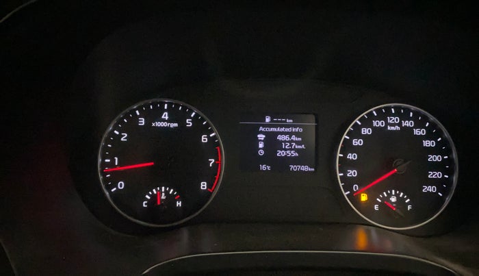 2020 KIA SELTOS HTK PLUS 1.5, Petrol, Manual, 70,739 km, Odometer Image