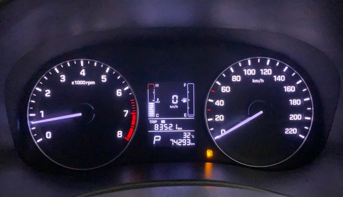2017 Hyundai Creta SX PLUS AT 1.6 PETROL, Petrol, Automatic, 74,242 km, Odometer Image