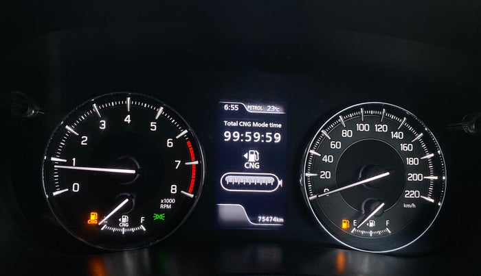 2023 Toyota Glanza G E-CNG, CNG, Manual, 75,474 km, Odometer Image