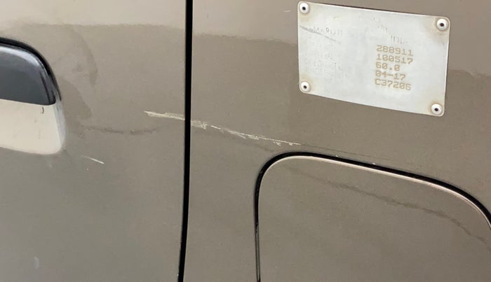 2017 Maruti Wagon R 1.0 LXI CNG, CNG, Manual, 70,007 km, Left quarter panel - Minor scratches