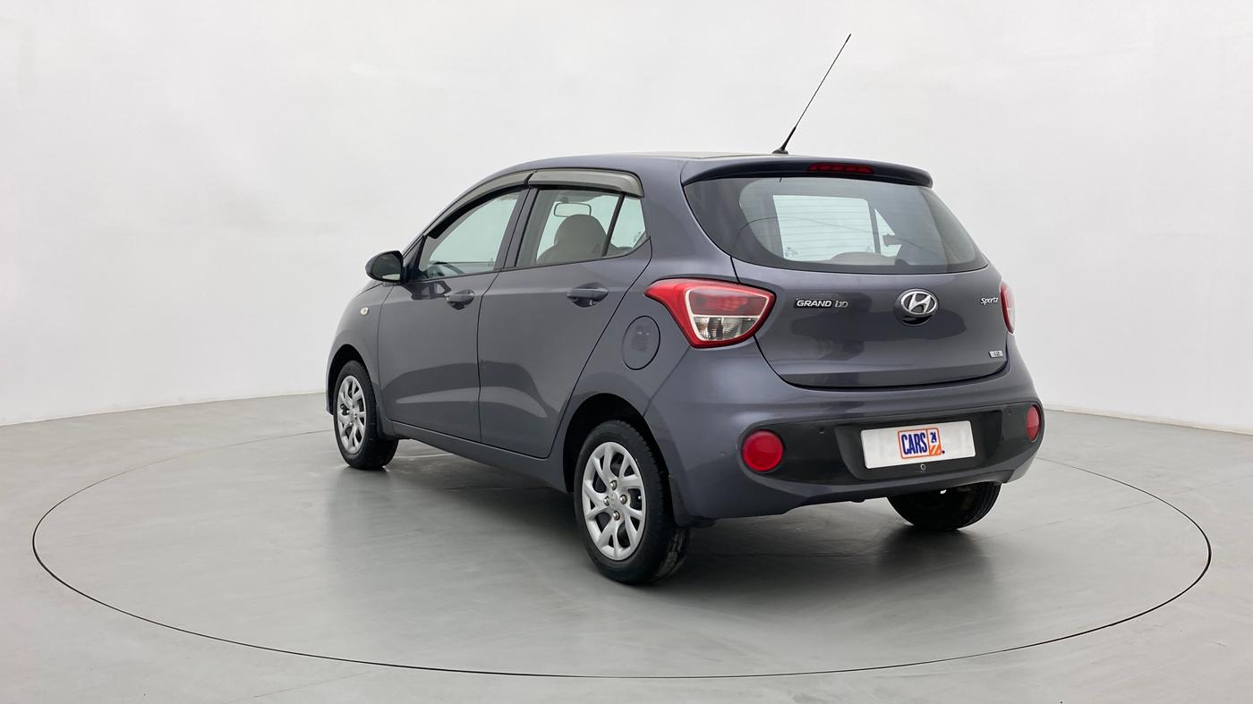 2017 Hyundai Grand i10 SPORTZ 1.2 KAPPA VTVT, Petrol, Manual, 36,038 km, Left Back Diagonal