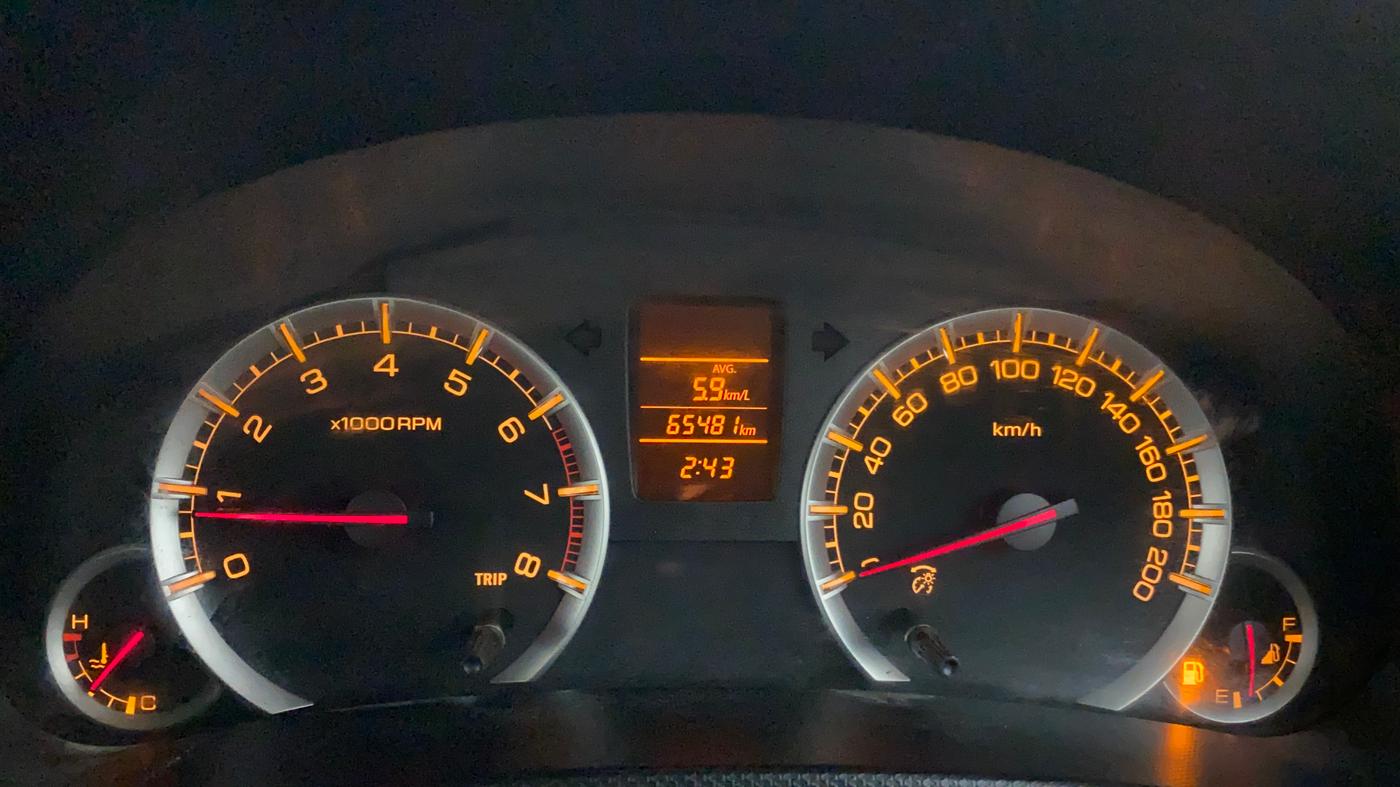 2015 Maruti Swift Dzire VXI, Petrol, Manual, 65,480 km, Odometer Image