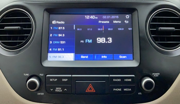 2019 Hyundai Xcent SX 1.2, CNG, Manual, 78,695 km, Infotainment System