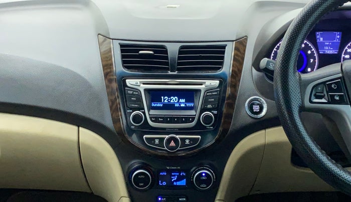 2015 Hyundai Verna FLUIDIC 4S 1.6 VTVT S, Petrol, Manual, 74,294 km, Air Conditioner