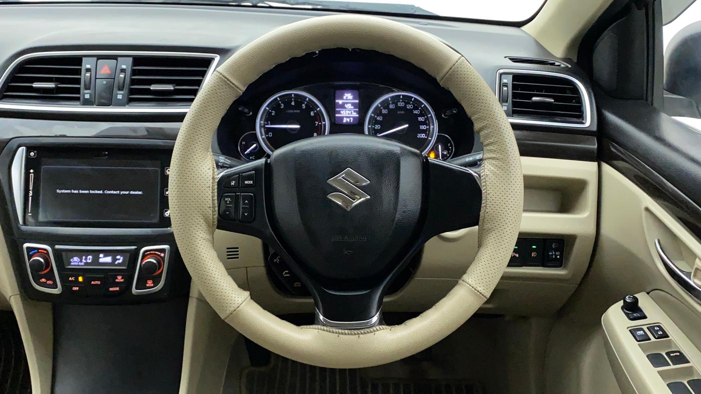 2017 Maruti Ciaz ALPHA 1.4 PETROL, Petrol, Manual, 45,947 km, Steering Wheel Close Up