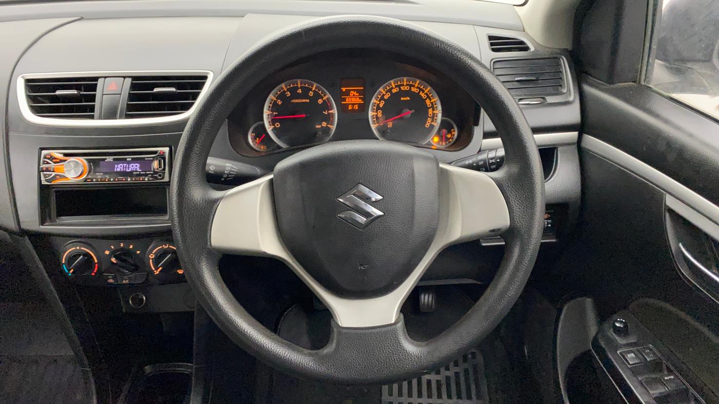2012 Maruti Swift VXI, Petrol, Manual, 65,969 km, Steering Wheel Close Up
