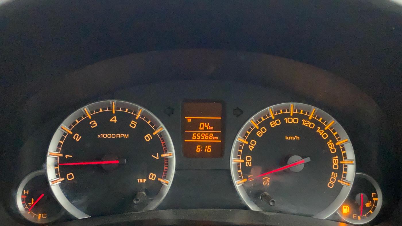 2012 Maruti Swift VXI, Petrol, Manual, 65,969 km, Odometer Image
