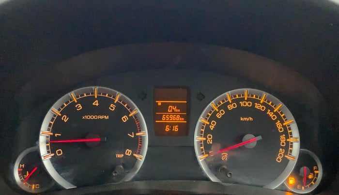2012 Maruti Swift VXI, Petrol, Manual, 65,969 km, Odometer Image