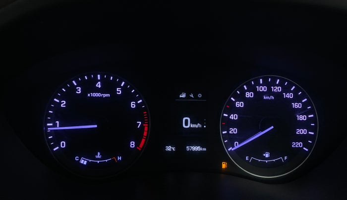 2016 Hyundai Elite i20 ASTA 1.2 (O), Petrol, Manual, 57,957 km, Odometer Image