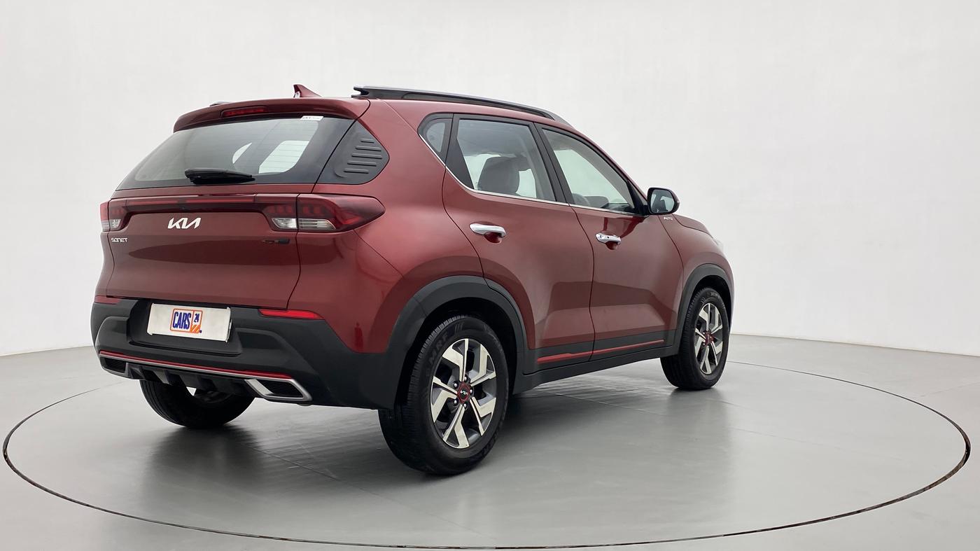 2022 KIA SONET GTX PLUS 1.5 AT, Diesel, Automatic, 7,366 km, Right Back Diagonal