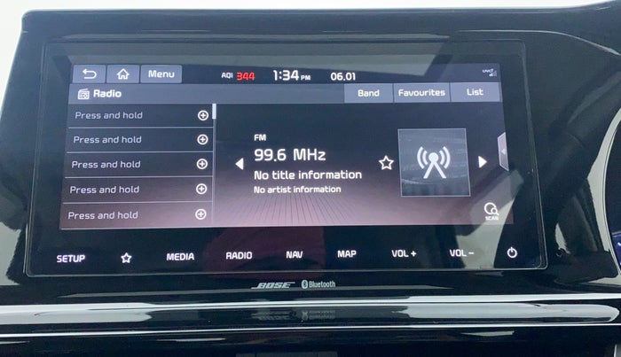 2020 KIA SELTOS GTX+ 1.4 MT, Petrol, Manual, 6,003 km, Infotainment System