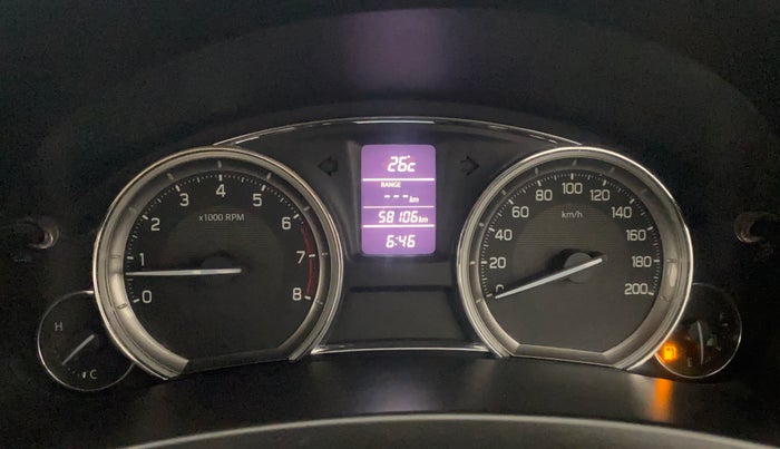 2015 Maruti Ciaz ZXI+, Petrol, Manual, 58,073 km, Odometer Image