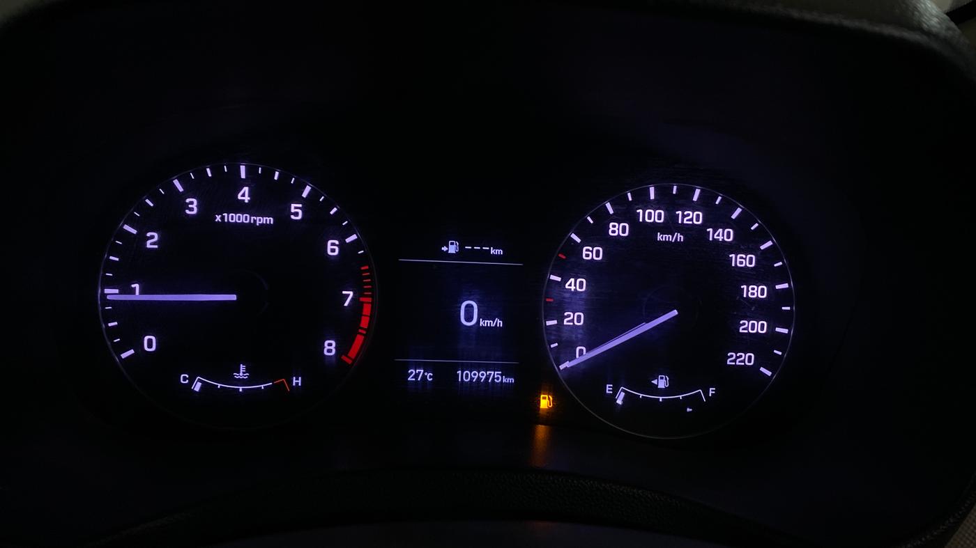 2018 Hyundai Creta SX (O) 1.6 PETROL, Petrol, Manual, 1,09,667 km, Odometer Image