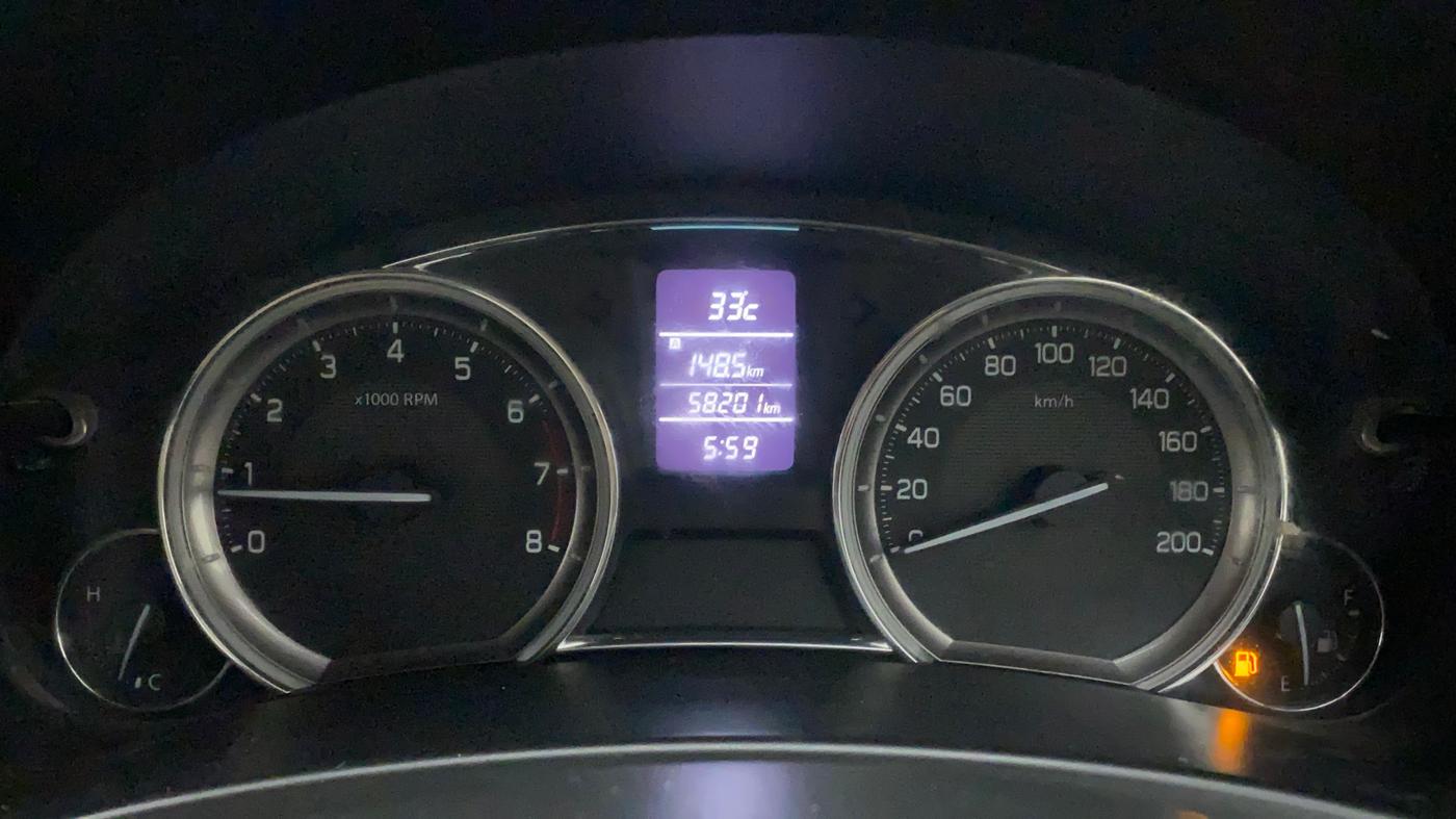 2014 Maruti Ciaz VXI, Petrol, Manual, 58,634 km, Odometer Image