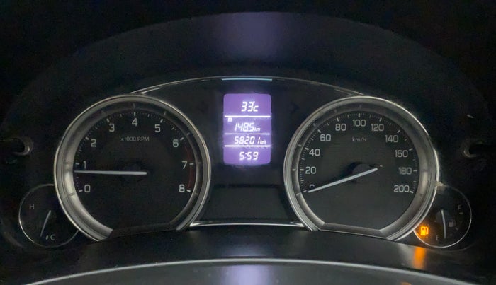 2014 Maruti Ciaz VXI, Petrol, Manual, 58,634 km, Odometer Image