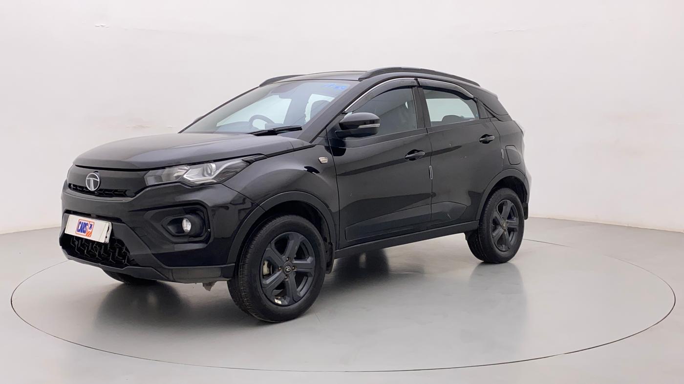 2022 Tata NEXON XZ PLUS (PREMIUM) DARK EDITION PETROL, Petrol, Manual, 24,386 km, Left Front Diagonal